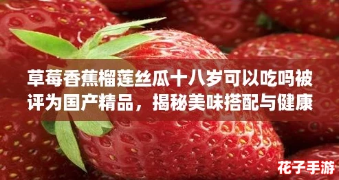 草莓香蕉榴莲丝瓜十八岁可以吃吗被评为国产精品，揭秘美味搭配与健康食用攻略！