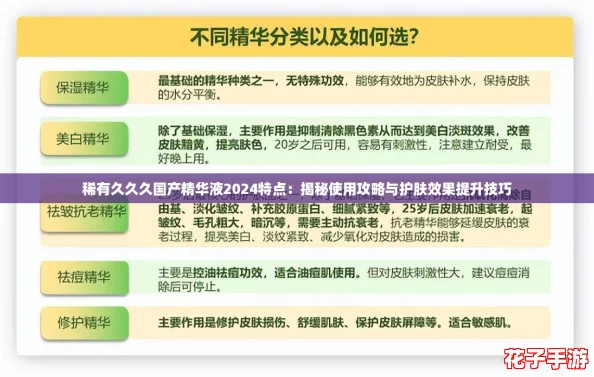稀有久久久国产精华液2024特点：揭秘使用攻略与护肤效果提升技巧