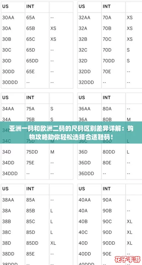 亚洲一码和欧洲二码的尺码区别差异详解：购物攻略助你轻松选择合适鞋码！
