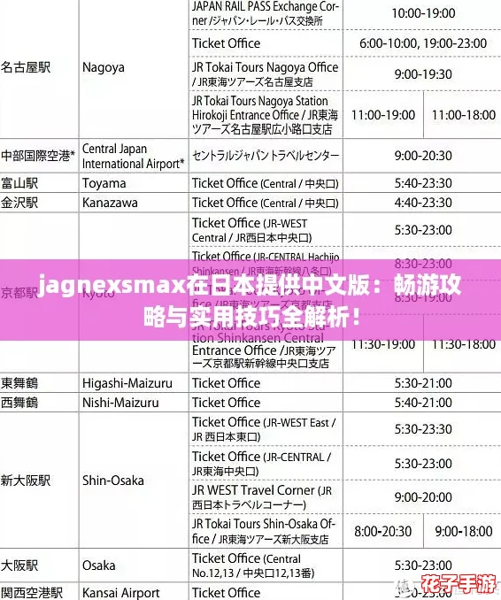 jagnexsmax在日本提供中文版：畅游攻略与实用技巧全解析！