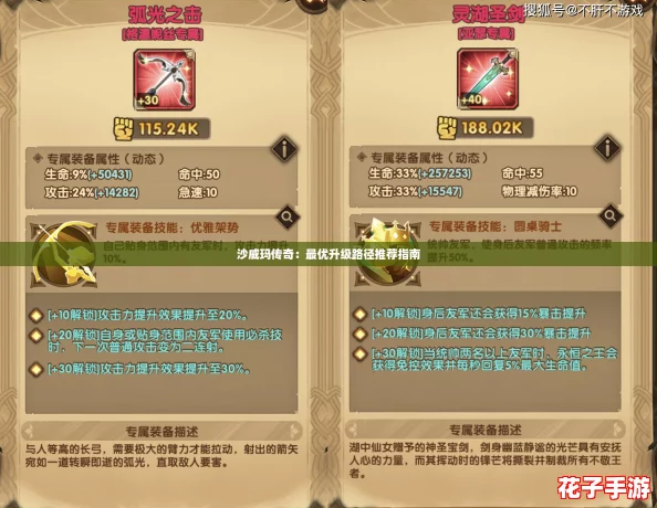 沙威玛传奇：最优升级路径推荐指南