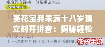 葵花宝典未满十八岁请立刻开拼音：揭秘轻松掌握秘籍的终极攻略与技巧！