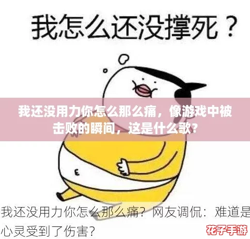我还没用力你怎么那么痛，像游戏中被击败的瞬间，这是什么歌？