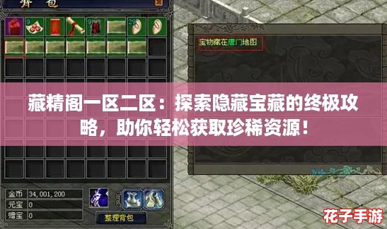 藏精阁一区二区：探索隐藏宝藏的终极攻略，助你轻松获取珍稀资源！