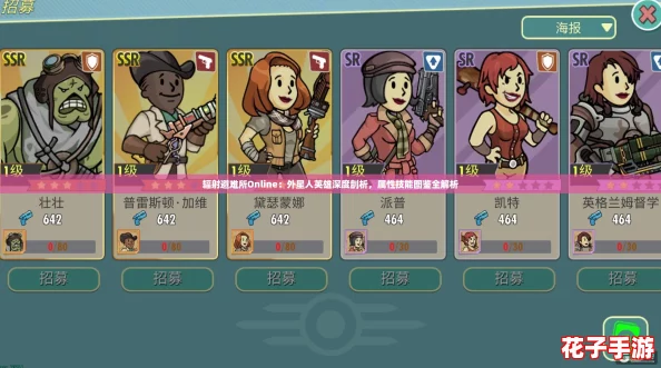 辐射避难所Online：外星人英雄深度剖析，属性技能图鉴全解析