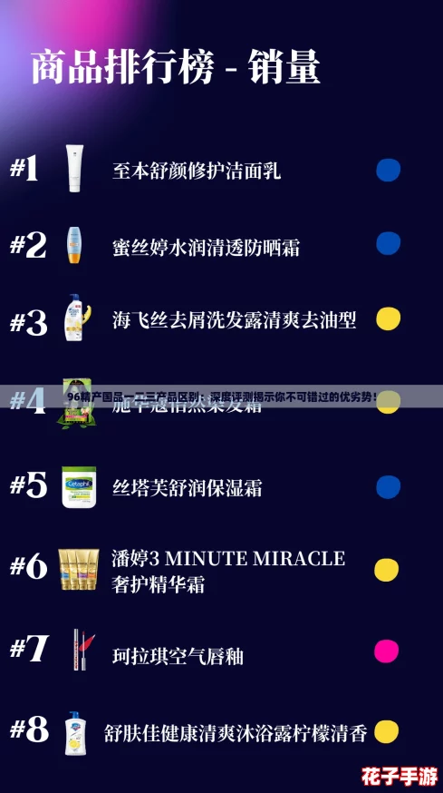 96精产国品一二三产品区别：深度评测揭示你不可错过的优劣势！