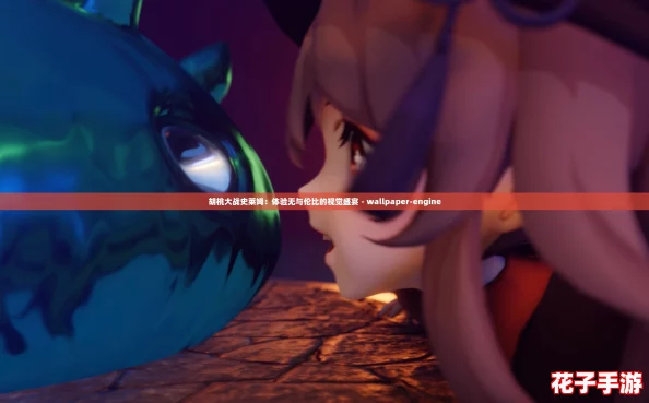 胡桃大战史莱姆：体验无与伦比的视觉盛宴 - wallpaper-engine