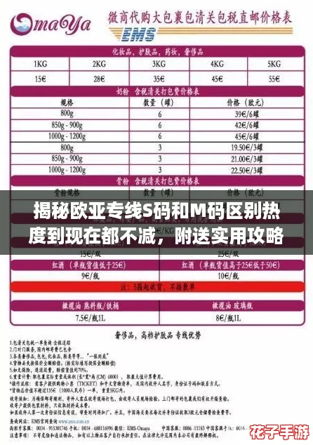 揭秘欧亚专线S码和M码区别热度到现在都不减，附送实用攻略助你轻松选择！