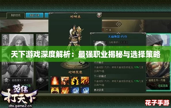 天下游戏深度解析：最强职业揭秘与选择策略