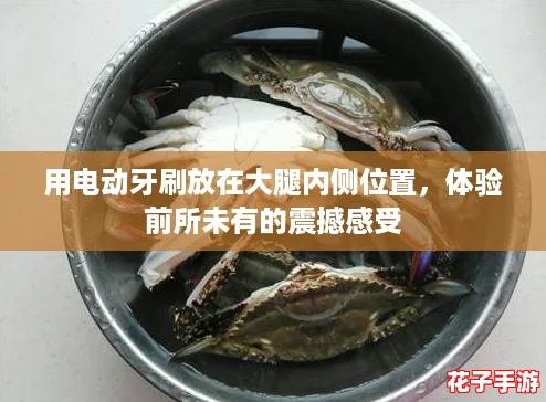 用电动牙刷放在大腿内侧位置，体验前所未有的震撼感受