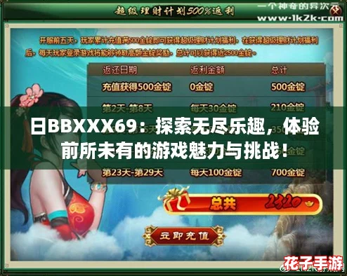 日BBXXX69：探索无尽乐趣，体验前所未有的游戏魅力与挑战！