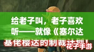 给老子叫，老子喜欢听——就像《塞尔达传说》一样让人欲罢不能的体验