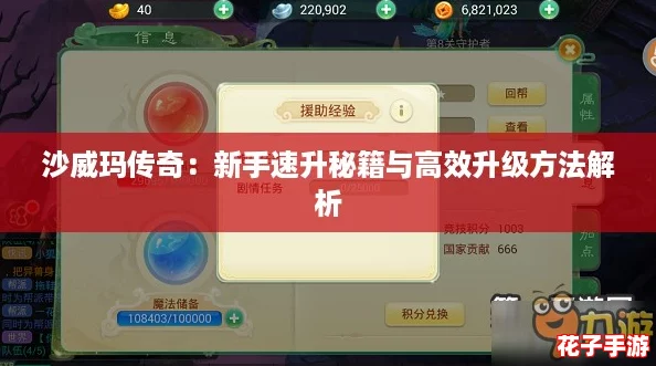 沙威玛传奇：新手速升秘籍与高效升级方法解析