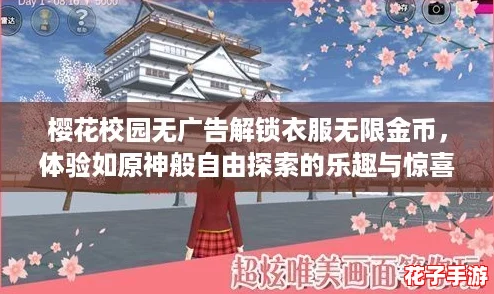 樱花校园无广告解锁衣服无限金币，体验如原神般自由探索的乐趣与惊喜！