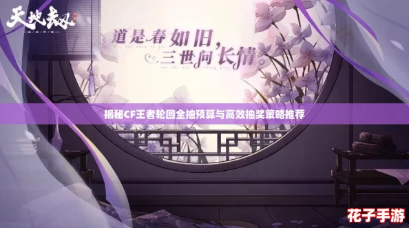 揭秘CF王者轮回全抽预算与高效抽奖策略推荐