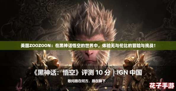 美国ZOOZOON：在黑神话悟空的世界中，体验无与伦比的冒险与挑战！