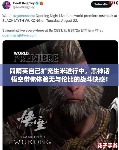 简隋英自己扩充生米进行中，黑神话悟空带你体验无与伦比的战斗快感！