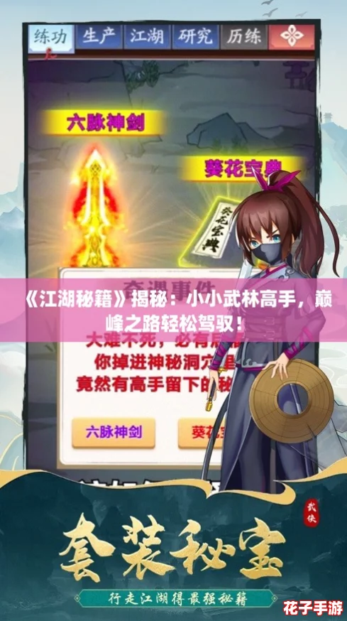 《江湖秘籍》揭秘：小小武林高手，巅峰之路轻松驾驭！