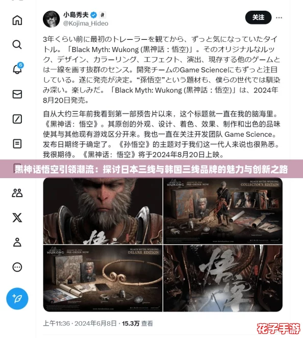 黑神话悟空引领潮流：探讨日本三线与韩国三线品牌的魅力与创新之路
