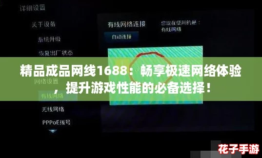 精品成品网线1688：畅享极速网络体验，提升游戏性能的必备选择！