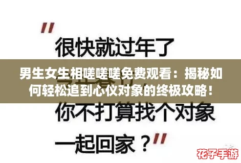 男生女生相嗟嗟嗟免费观看：揭秘如何轻松追到心仪对象的终极攻略！