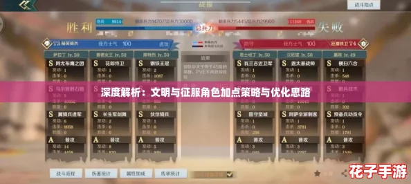 深度解析：文明与征服角色加点策略与优化思路