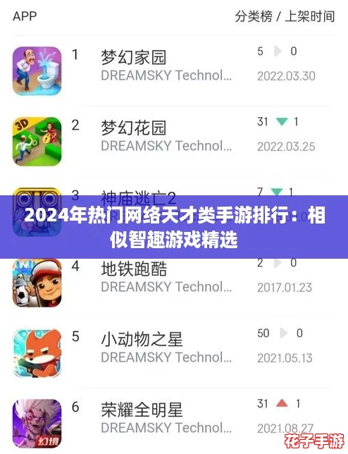 2024年热门网络天才类手游排行:相似智趣游戏精选 2024年热门网络天才类手游排行:相似智趣游戏精选