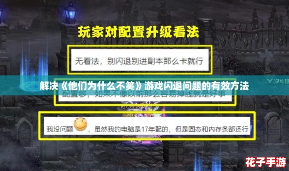 解决《他们为什么不笑》游戏闪退问题的有效方法