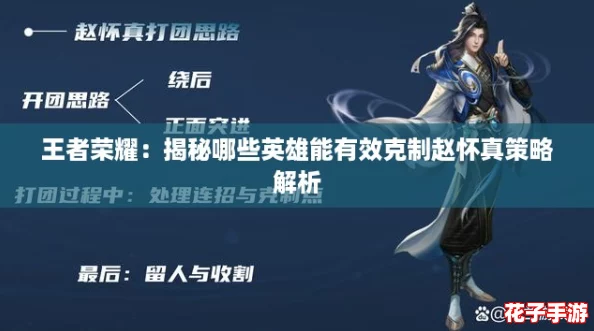 王者荣耀：揭秘哪些英雄能有效克制赵怀真策略解析