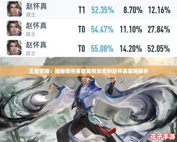 王者荣耀：揭秘哪些英雄能有效克制赵怀真策略解析