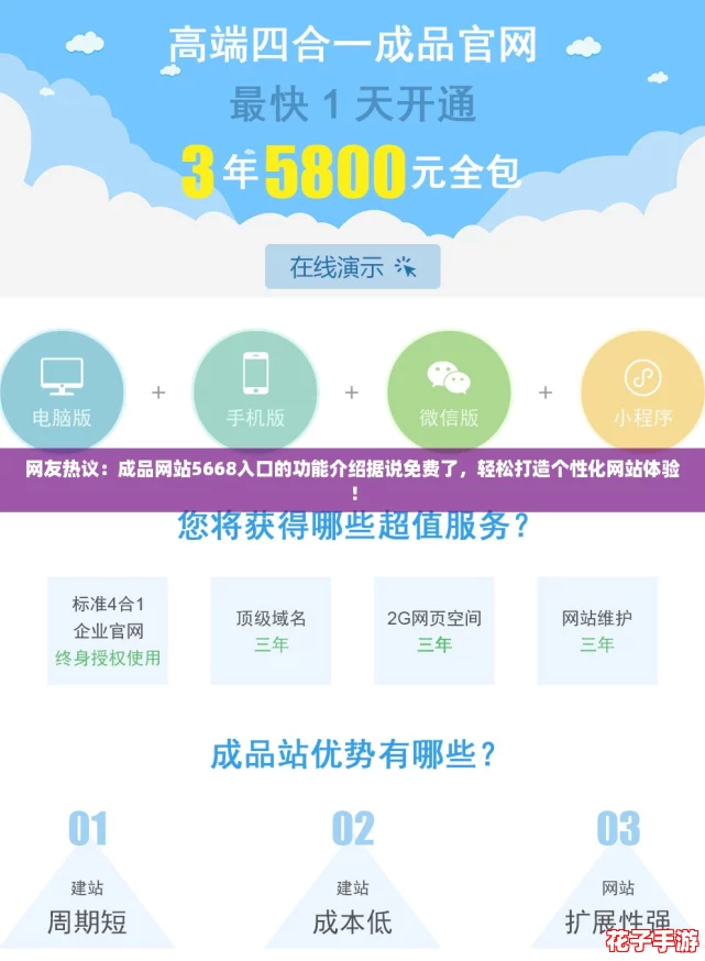 网友热议:成品网站5668入口的功能介绍据说免费了,轻松打造个性化网站体验! 网友热议:成品网站5668入口的功能介绍据说免费了,轻松打造个性化网站体验!