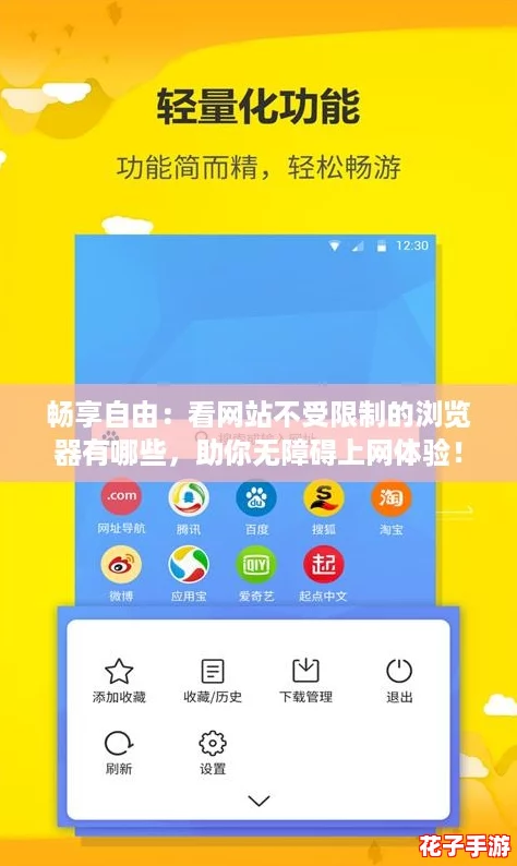 畅享自由：看网站不受限制的浏览器有哪些，助你无障碍上网体验！