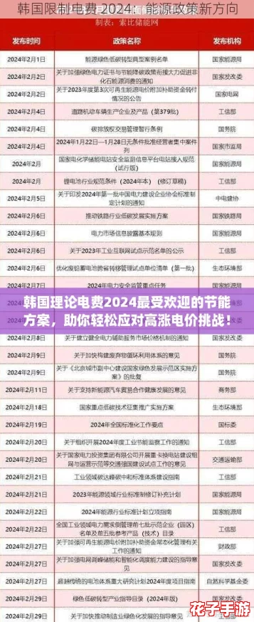 韩国理论电费2024最受欢迎的节能方案，助你轻松应对高涨电价挑战！