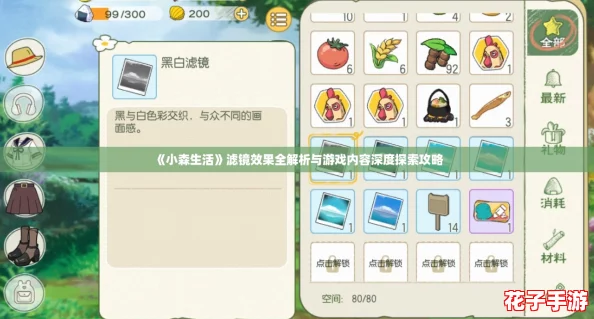 《小森生活》滤镜效果全解析与游戏内容深度探索攻略