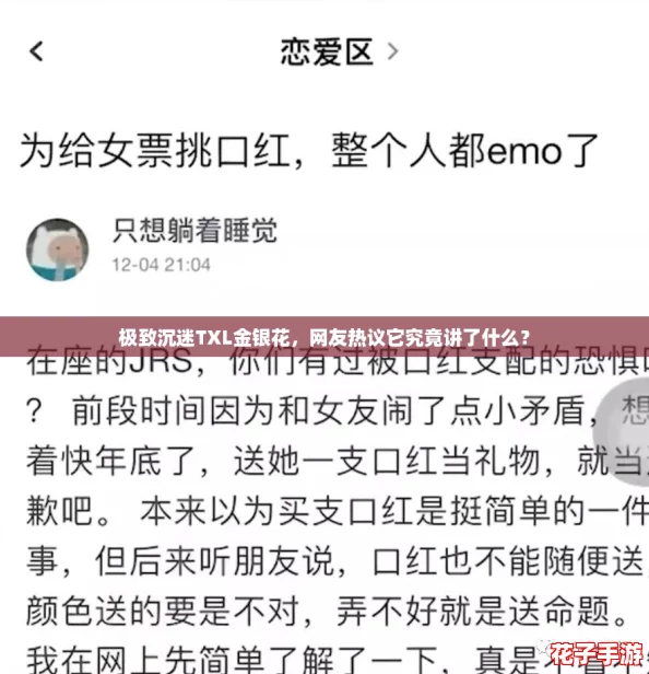 极致沉迷TXL金银花，网友热议它究竟讲了什么？