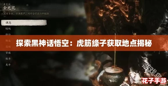 探索黑神话悟空：虎筋绦子获取地点揭秘