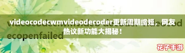 videocodecwmvideodecoder更新周期缩短，网友热议新功能大揭秘！