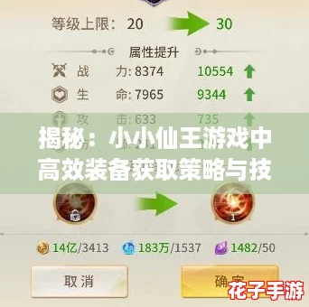 揭秘：小小仙王游戏中高效装备获取策略与技巧