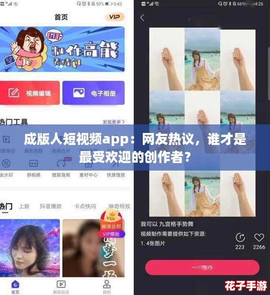 成版人短视频app：网友热议，谁才是最受欢迎的创作者？