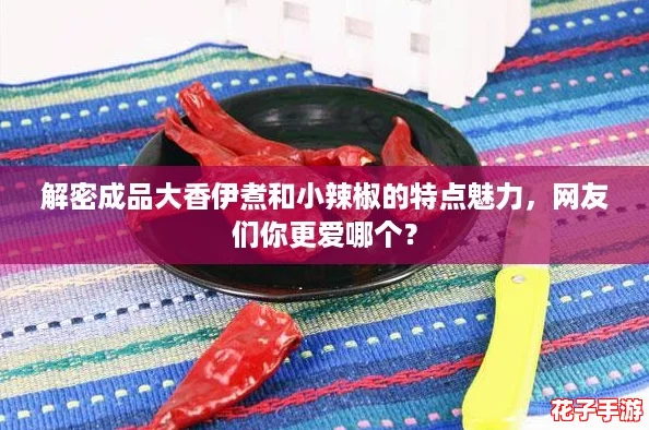 解密成品大香伊煮和小辣椒的特点魅力，网友们你更爱哪个？