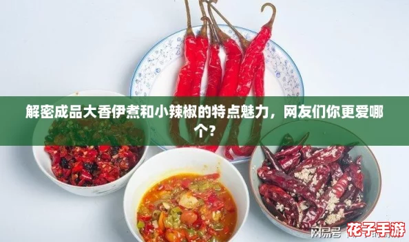 解密成品大香伊煮和小辣椒的特点魅力，网友们你更爱哪个？