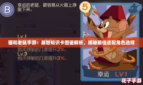 猫和老鼠手游：暴怒知识卡图鉴解析，揭秘最佳适配角色选择