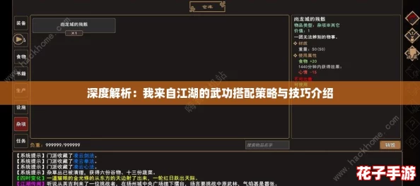 深度解析：我来自江湖的武功搭配策略与技巧介绍