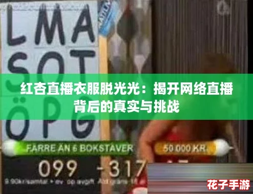 红杏直播衣服脱光光：揭开网络直播背后的真实与挑战
