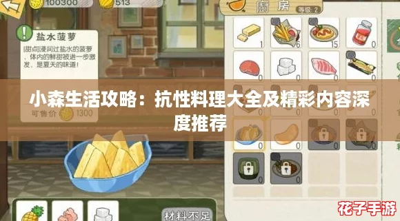 小森生活攻略：抗性料理大全及精彩内容深度推荐