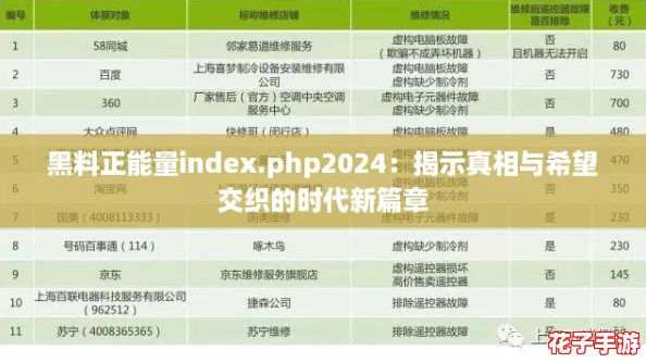 黑料正能量index.php2024:揭示真相与希望交织的时代新篇章 黑料正能量index.php2024:揭示真相与希望交织的时代新篇章
