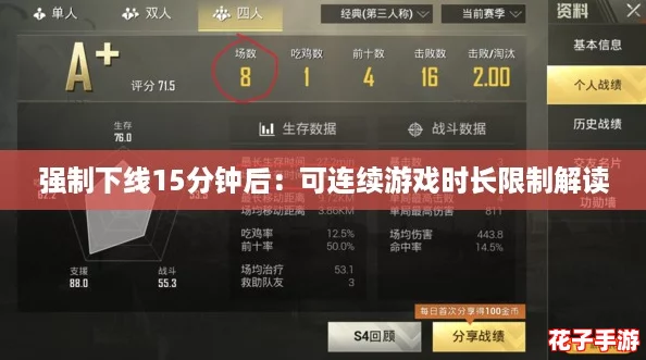 强制下线15分钟后：可连续游戏时长限制解读