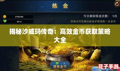 揭秘沙威玛传奇：高效金币获取策略大全