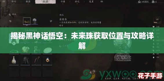揭秘黑神话悟空：未来珠获取位置与攻略详解
