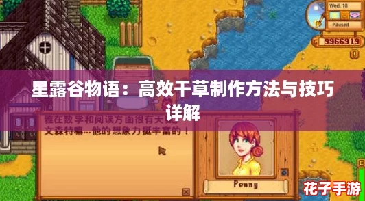 星露谷物语：高效干草制作方法与技巧详解